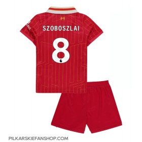 Koszulka piłkarska Liverpool Dominik Szoboszlai #8 Strój Domowy dla dzieci 2024-25 tanio Krótki Rękaw (+ Krótkie spodenki)